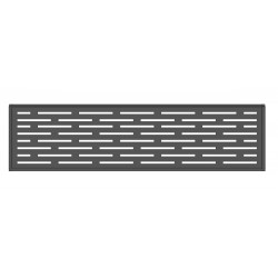 Painel decorativo em alumínio Linea para vedações personalizáveis Compolife